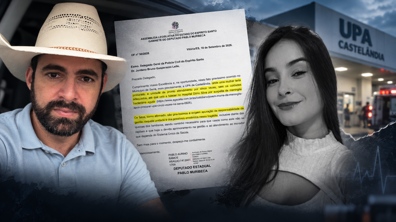 CINCO IDAS À UPA ANTES DA MORTE: MURIBECA ACIONA MINISTÉRIO PÚBLICO, POLÍCIA CIVIL E COMISSÃO DE SAÚDE